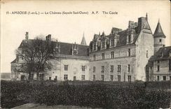 Amboise Le Chateau facade sud ouest - CPA 
