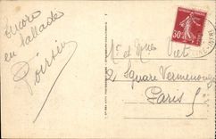 Treport - vor Hafen und Kirche - CPA