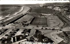 Dieppe - der Strand gesehen von der Klippe - CPA