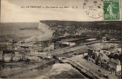 Treport - View towards Sea - CPA