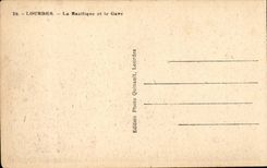 Lourdes - the Basilica and Gave - CPA