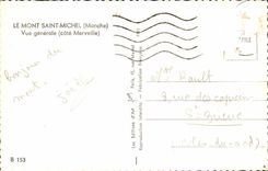 Mont Saint Michel CPA View (dimension wonder)