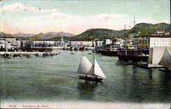 Nice - Interior of the Port - boat - CPA