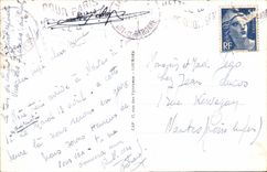 Agen - the line - Bordeaux Sete and the Bridge Canal - train - CPA