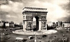 Paris 8 - Place and Arc de Triomphe of Etoile - CPA