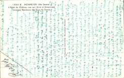 Monnetier - the Hotel of the Castle seen on Arve and Annemasse - Old Residence of the Dukes of Savoy - CPA