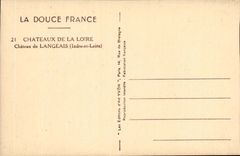 la Douce France - Chteaux de la Loire - Chateau de Langeais - CPA