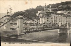 Grenoble - die verschobene Brucke - CPA