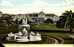 Nice - Gardens of the Palm trees and the Casino - CPA