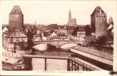 Strasbourg CPA Seen from of the covered bridges