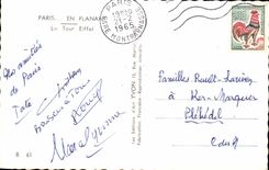 Paris CPA the Eiffel Tower