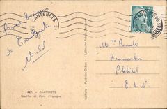 CAuterets CPA Grube der Brucke von Spanien