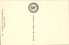 Fontainebleau - Room of Pope - CPA