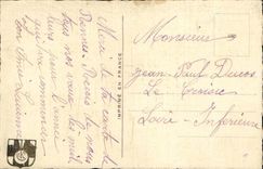 Happy New Year - Pretty Flowers - CPA