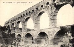 Nimes - die Brucke von Gard - CPA