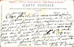 Angers - Bridge of the Center and Cathedral - CPA