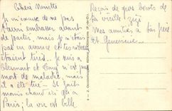 CPA auvergnats on their premises soup with the Auvergne cabbages