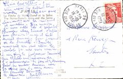 Paris 4 - La Fleche de Notre Dame et la Seine - CPA