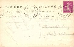 Dieppe - die Schloss-westliche Nordfront - CPA