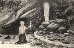 Lourdes - Apparrition - CPA