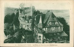saverne - Ruins of the High Rhine and the Restaurant - CPA