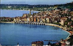 Menton - the Cheap Hurdy-gurdy - CPA