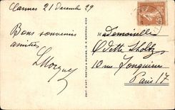 CPA Cannes the walk of the small cross