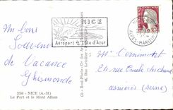 CPSM Nice the port and the mount laban