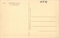 CPA Auxerre the cathedral Panoramic View