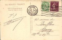 Rouen - Detail of the Law courts - CPA