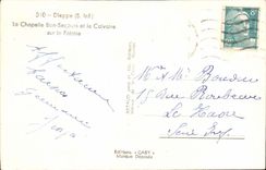Dieppe - La Chapelle gute Hilfe - und das Martyrium auf Klippen - CPA