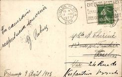 Fecamp - Benediktiner - Ansicht genommener allgemeiner Garten - CPA