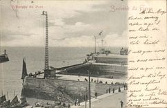 Le Havre - Entrance of the Port - Souvenir of Le Havre CPA