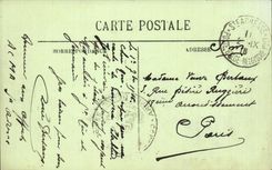 Le Havre - Statue des Museums und vor Hafen CPA