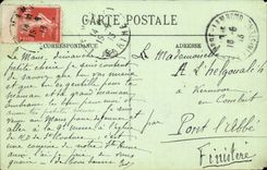 Mans - a Corner of the Botanical garden CPA