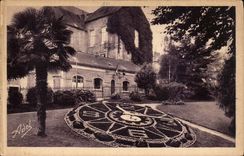 Mans - Flowered Clock CPA