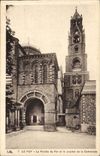 Le Puy CPA Le porche du For et le clocher de la cathedrale