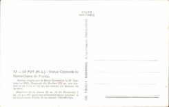 Le Puy CPA Statue colossale de ND de France