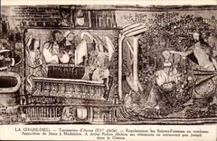 The Chair God CPA Tapisseries of Arras Representing the holy women with the Apparition tomb of Jesus has Madeleine