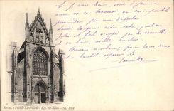 Seitliche Wand Reims-CPA des Kirche Saint Remi