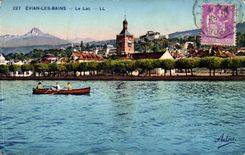 CPA Evian les Bains the lake