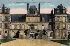 CPA Palate of Fontainebleau Frontage of the palate