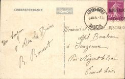 Ansicht Aix-les-BainsCPA und der See von Le Bourget