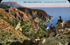 Eze on Sea - Seen from of the Large Cornice - CPA