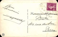 Eze auf dem Meer - gesehen vom grossen Gesims - CPA