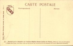 Nancy - Musee Historique Lorraine - Portail de la Chapelle de l'ancien hopital Saint Julien CPA 