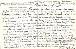 Passy ESA CPA Mountain of the Mount Blanc and the needle of midday