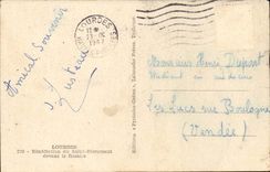 Lourdes CPA Blessing of Saint the Sacrament having to rosair it