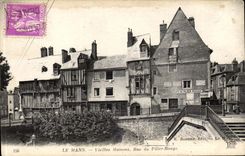 Mans - Old woman Houses Street of the Red Pillar - CPA