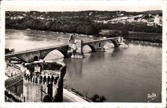 Avignon - the Bridge Saint Benedict and the Tower - CPA